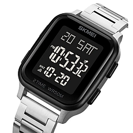 Мужские наручные часы Skmei 1859 на браслете Серебристый