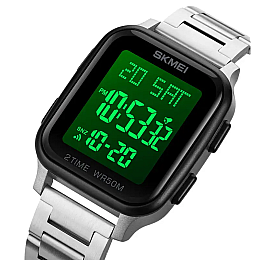 Мужские наручные часы Skmei 1859 на браслете Серебристый