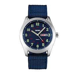 Чоловічі наручні класичні годинники Skmei 9112 Синій