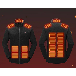 Кофта чоловіча з підігрівом No Brand 4XL Чорний (2033777493)