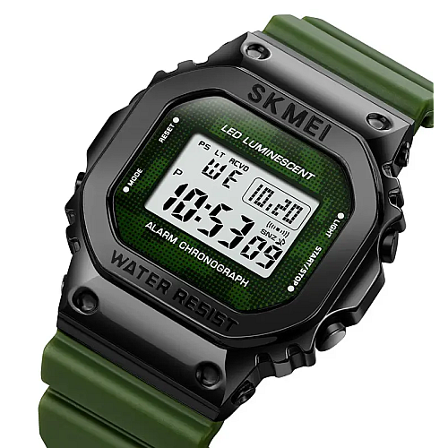 Мужські наручні спортивні годинники Skmei 1851 Зелений