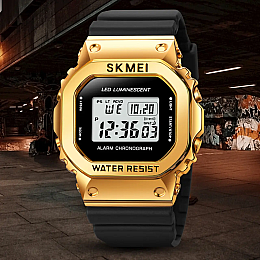 Часы мужские спортивные часы Skmei 1851 Золотистый