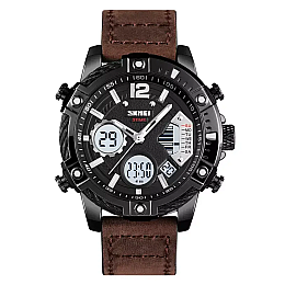 Часы наручные мужские Skmei 1618 Коричневый
