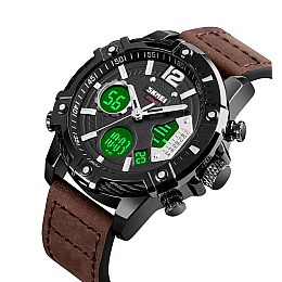 Часы наручные мужские Skmei 1618 Коричневый