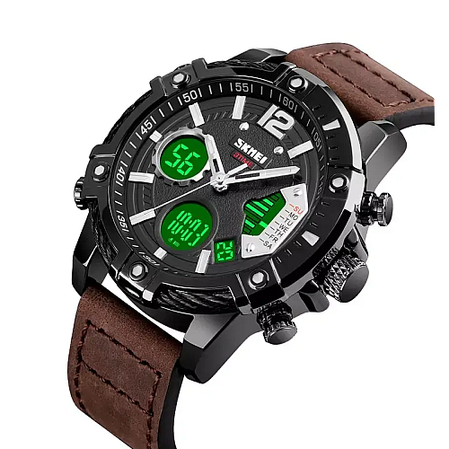 Часы наручные мужские Skmei 1618 Коричневый