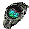 Чоловічі спортивні наручні годинники Skmei 1592 Solar з сонячною батареєю Зелений камуфляж