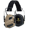 Тактичні активні навушники EARMOR М31 та кріплення на шолом OPS Core чебурашка Койот (2046553881)
