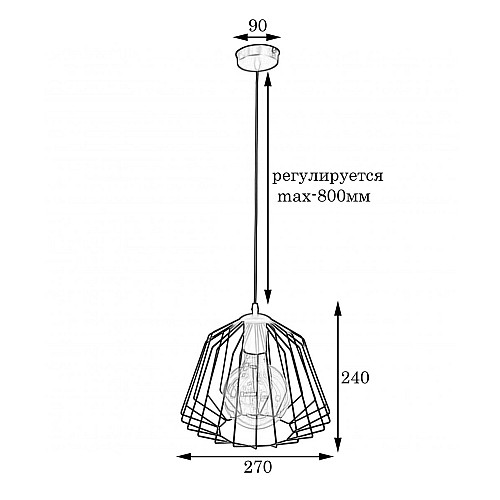 Светильник подвесной в стиле лофт MSK Electric Lattice NL 2724 G