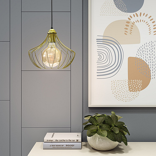 Светильник подвесной в стиле лофт MSK Electric Mexico NL 2825 G