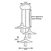 Світильник підвісний MSK Electric Brooklyn в стилі лофт на три лампи NL 117-260-3R