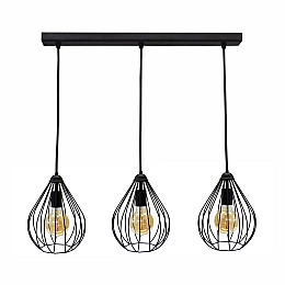 Светильник подвесной в стиле лофт на три лампы MSK Electric Kaplya NL 2229-3