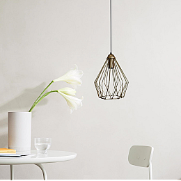 Светильник подвесной в стиле лофт MSK Electric Silvia NL 05371 BN бронза