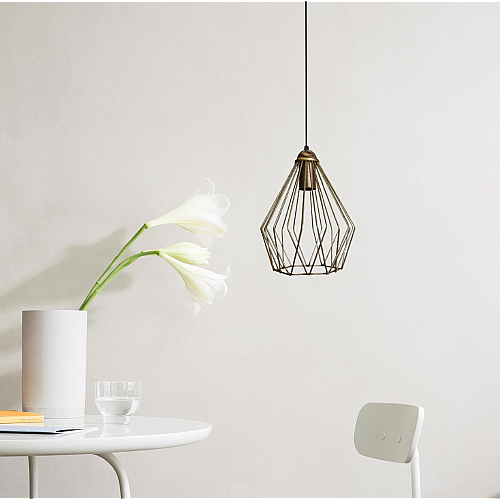 Светильник подвесной в стиле лофт MSK Electric Silvia NL 05371 BN бронза