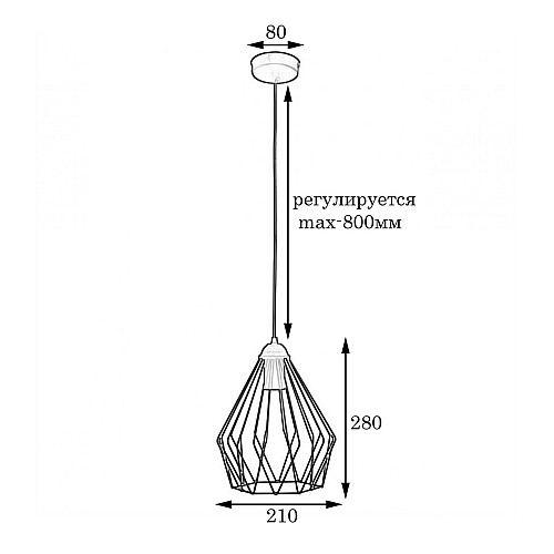 Светильник подвесной в стиле лофт MSK Electric Silvia NL 05371 BN бронза