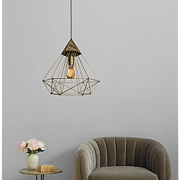 Светильник підвісний MSK Electric Crystal в стилі лофт NL 0541 BN бронза