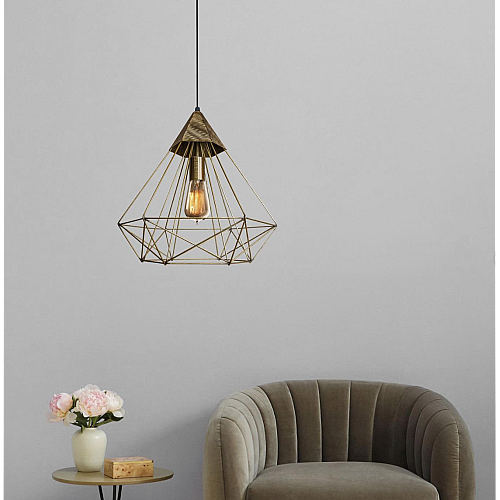 Светильник підвісний MSK Electric Crystal в стилі лофт NL 0541 BN бронза