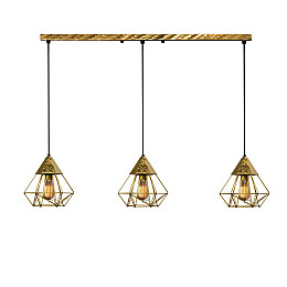 Светильник підвісний MSK Electric Crystal в стилі лофт NL 0535-3 BN бронза