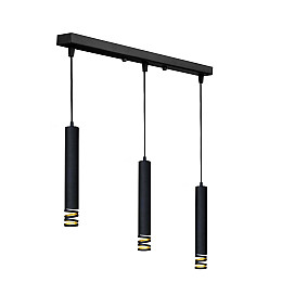 Светильник подвесной MSK Electric Spiral на три плафона в виде трубок NL 3622-3