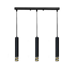 Светильник подвесной MSK Electric Spiral на три плафона в виде трубок NL 3622-3
