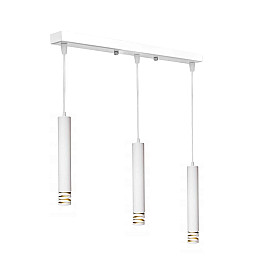 Светильник подвесной MSK Electric Spiral на три плафона в виде трубок NL 3622-3W