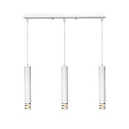 Светильник подвесной MSK Electric Spiral на три плафона в виде трубок NL 3622-3W