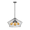 Светильник подвесной MSK Electric Camelia в стиле лофт NL 3329-3 CR