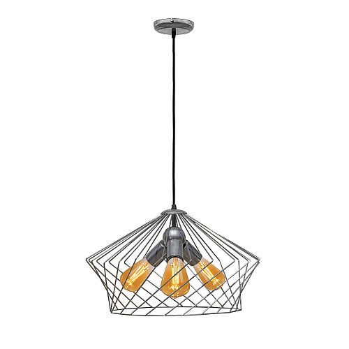 Светильник подвесной MSK Electric Camelia в стиле лофт NL 3329-3 CR