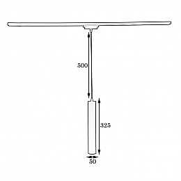 Подвесной трековый светильник в стиле лофт MSK Electric Tube NT 3522