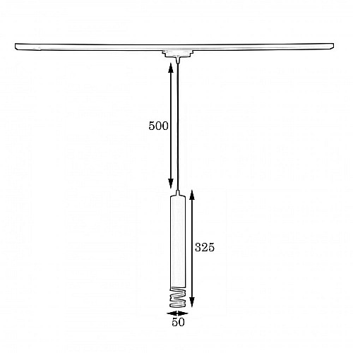 Подвесной трековый светильник в стиле лофт MSK Electric Spiral NT 3622