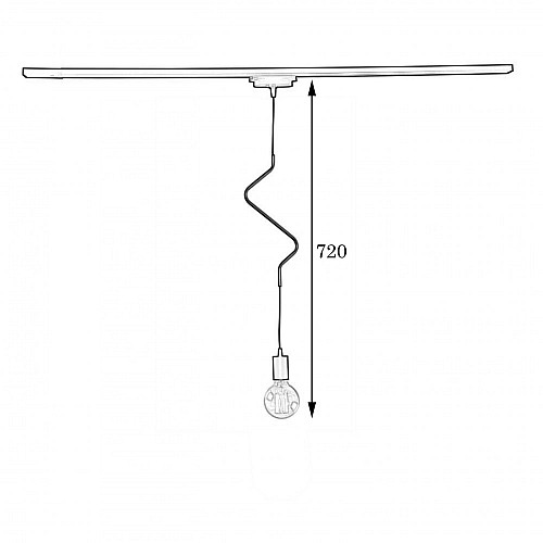 Трековый подвесной светильник в стиле лофт MSK Electric Storm NT 1442