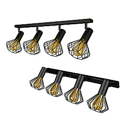 Светильник лофт MSK Electric Diadem настенно-потолочный NL 22151-4