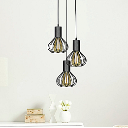 Светильник лофт подвесной на круглом основании MSK Electric Lotus NL 1415-3R