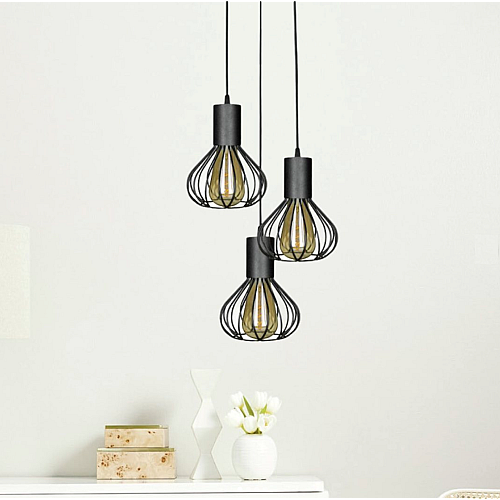 Светильник лофт подвесной на круглом основании MSK Electric Lotus NL 1415-3R