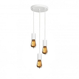 Светильник подвесной на три патрона MSK Electric Asket NL 660-3R W белый
