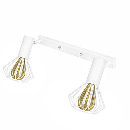 Светильник лофт MSK Electric Diadem настенно-потолочный NL 22151-2W белый