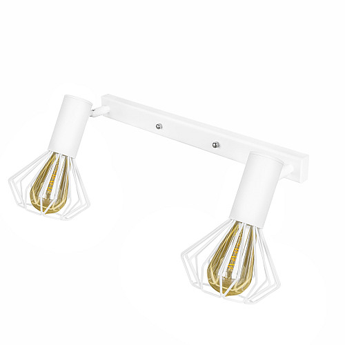 Светильник лофт MSK Electric Diadem настенно-потолочный NL 22151-2W белый