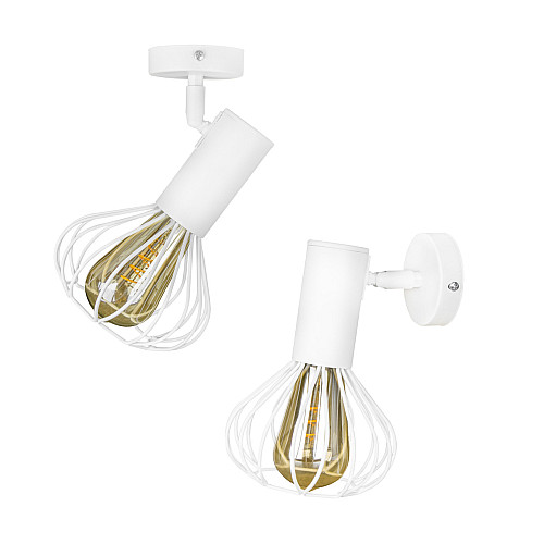 Светильник лофт настенно-потолочный MSK Electric Lotus NL 14151-1 WH