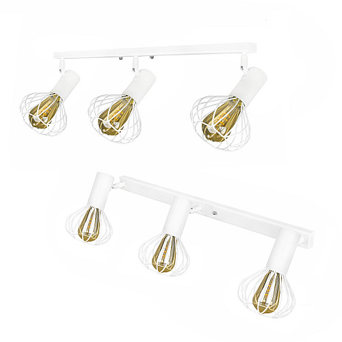 Светильник лофт настенно-потолочный MSK Electric Lotus NL 14151-3 WH