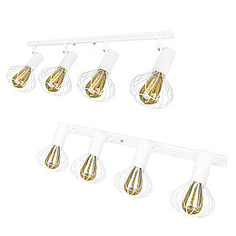 Светильник лофт настенно-потолочный MSK Electric Lotus NL 14151-4 WH