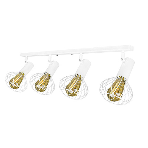 Светильник лофт настенно-потолочный MSK Electric Lotus NL 14151-4 WH
