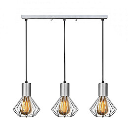 Светильник лофт MSK Electric Diadem подвесной на планке хром NL 2215-3 CR