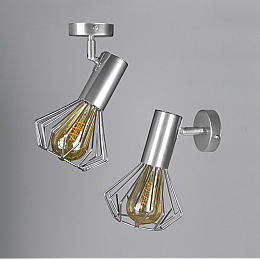 Светильник лофт MSK Electric Diadem настенно-потолочный NL 22151-1 CR хром