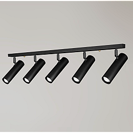 Светильник потолочный MSK Electric Telescope с повортными плафонами NL 22501-5 BK