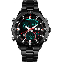 Часы наручные мужские Skmei 1146 Черный 1146BK (15894-hbr)