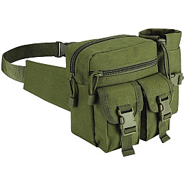 Тактична поясна сумка Edibazzar 15x18x6.5 см Хакі (1870495212)