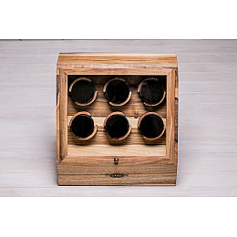 Шкатулка з подушечками для 6 годин ecoWalnut 32.2х34.6х22.8 см