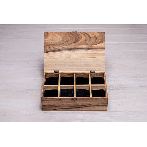 Шкатулка для зберігання наручних годинників ecoWalnut 8.2х27.5х18 см