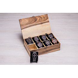 Шкатулка для зберігання наручних годинників ecoWalnut 8.2х27.5х18 см