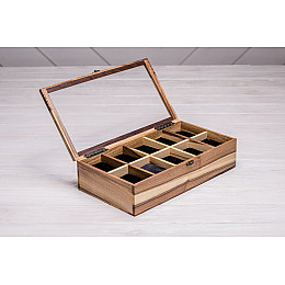 Шкатулка для зберігання наручних годинників ecoWalnut 8.2х34.2х18 см