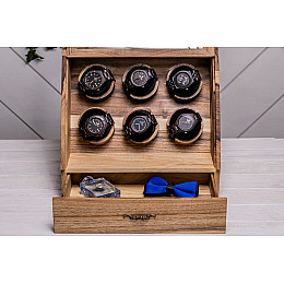 Органайзер с подушечками для 6 часов ecoWalnut 32.2х34.6х22.8 см